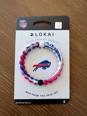 LOKAI Buffalo Bills Red White Blue Swirl Bracelet - SMALL